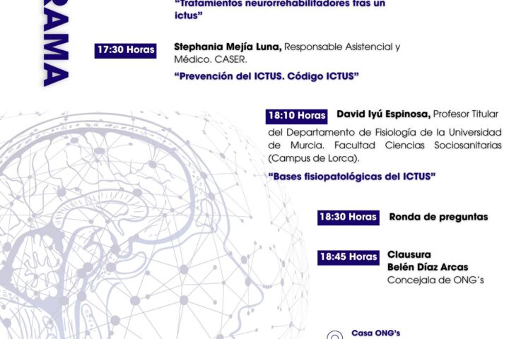 Cartel Jornadas por el día mundial del ictus